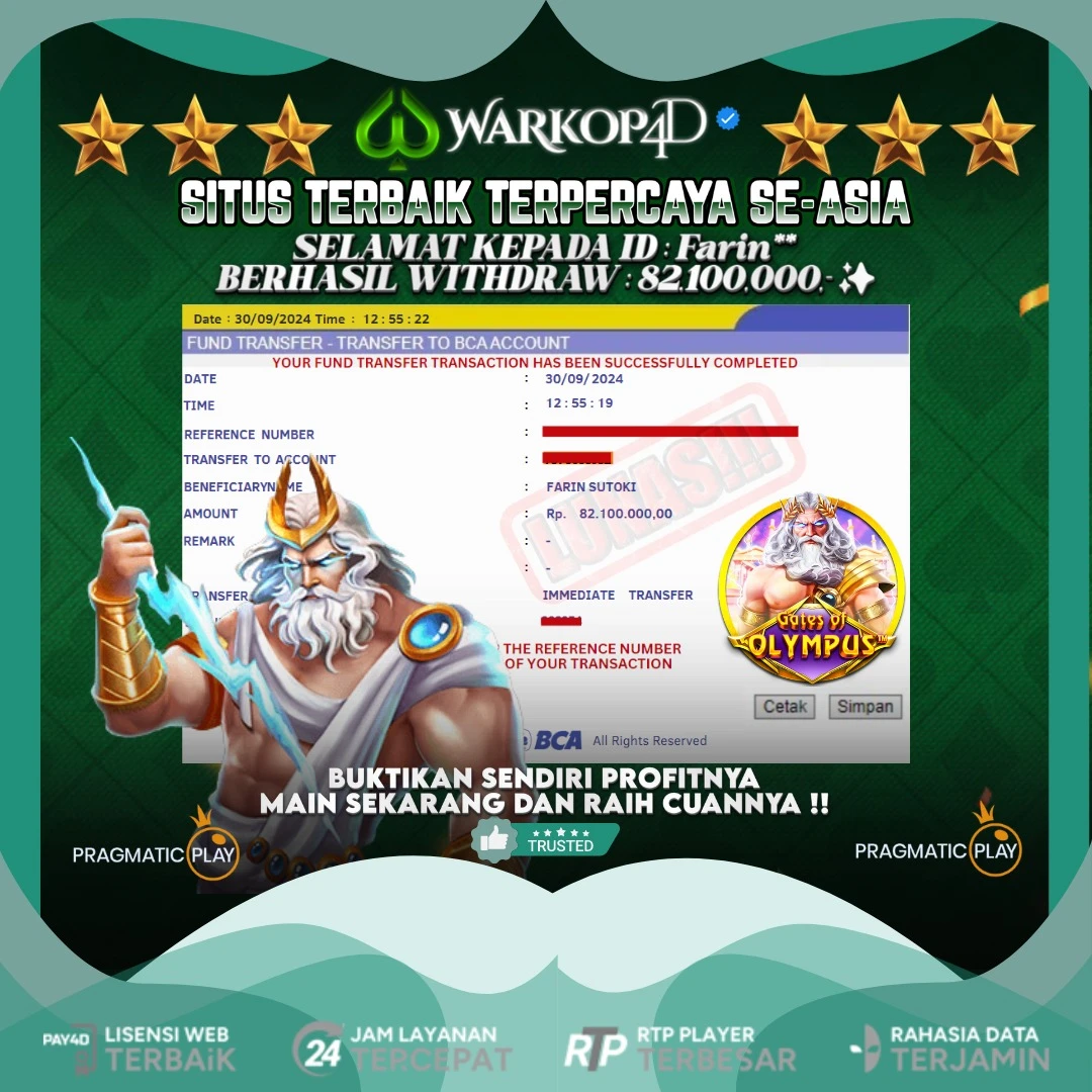 BUKTI JACKPOT DI SWEET BONANZA WARKOP4D !!